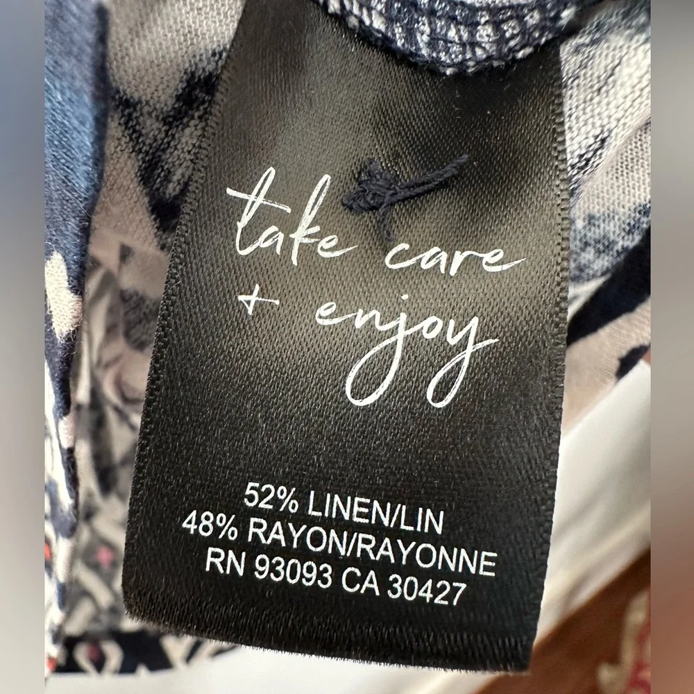 NIC and ZOE INDIGO ANGLES TOP NWT XL - Picture 5 of 7